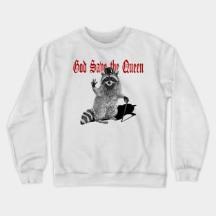 Raccoon ''God save the Queen'' Crewneck Sweatshirt